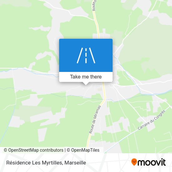 Résidence Les Myrtilles map
