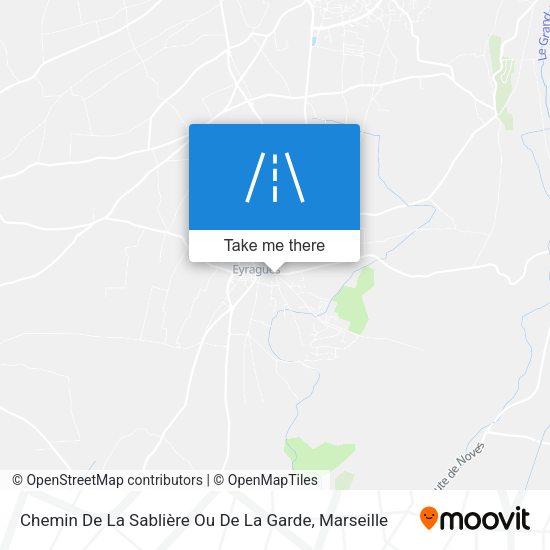 Chemin De La Sablière Ou De La Garde map