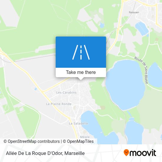 Allée De La Roque D'Odor map