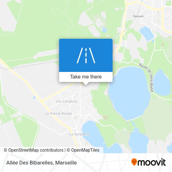 Allée Des Bibarelles map