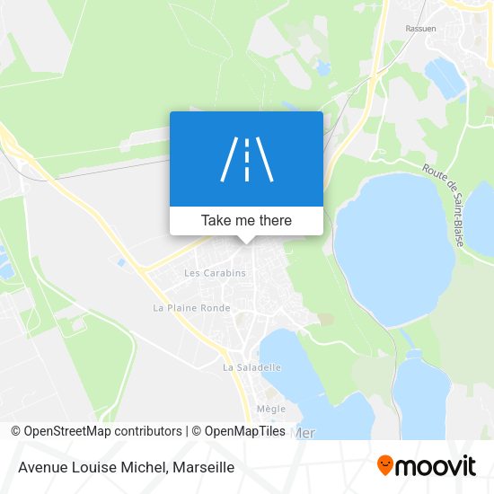 Avenue Louise Michel map