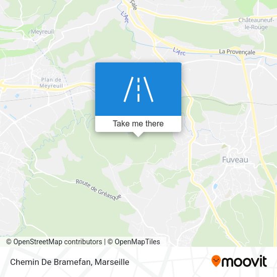 Chemin De Bramefan map