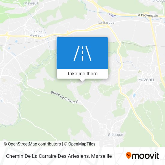 Chemin De La Carraire Des Arlesiens map
