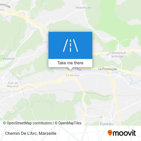 Chemin De L'Arc map