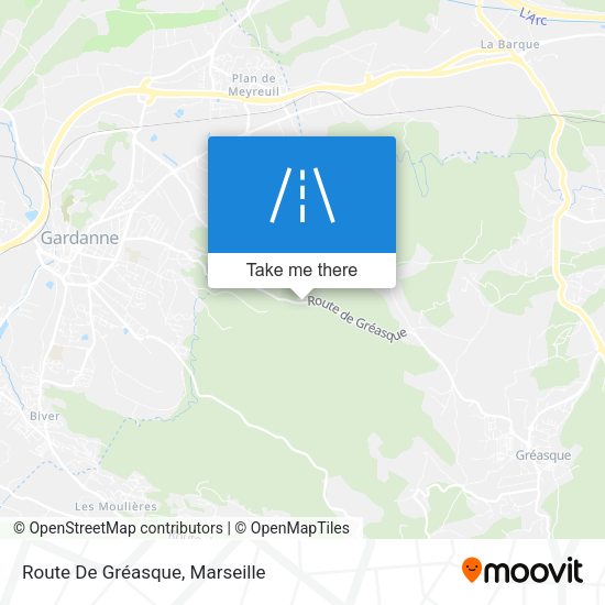Route De Gréasque map