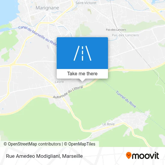 Rue Amedeo Modiglianl map