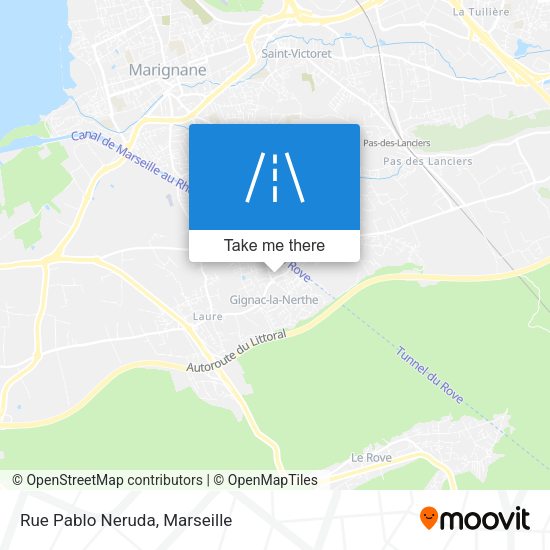 Rue Pablo Neruda map
