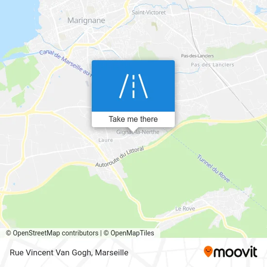 Rue Vincent Van Gogh map