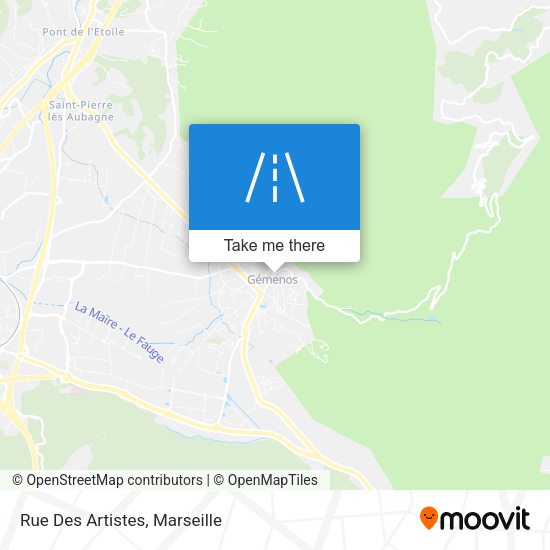 Rue Des Artistes map
