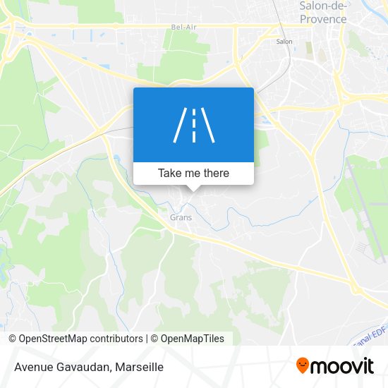 Avenue Gavaudan map