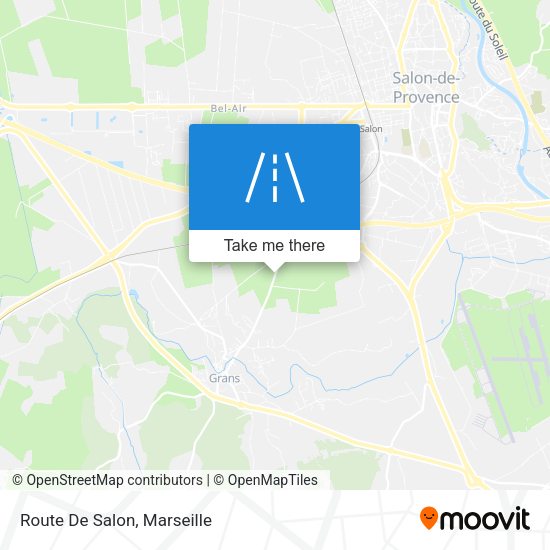 Route De Salon map