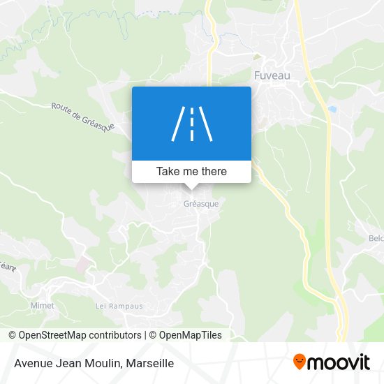 Avenue Jean Moulin map