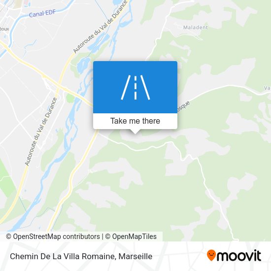 Chemin De La Villa Romaine map