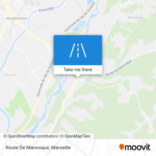 Route De Manosque map