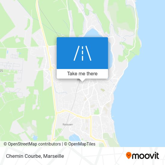 Chemin Courbe map