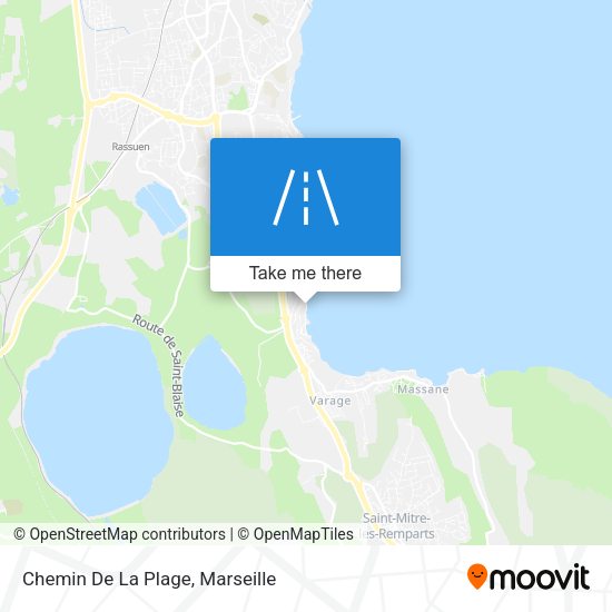 Chemin De La Plage map