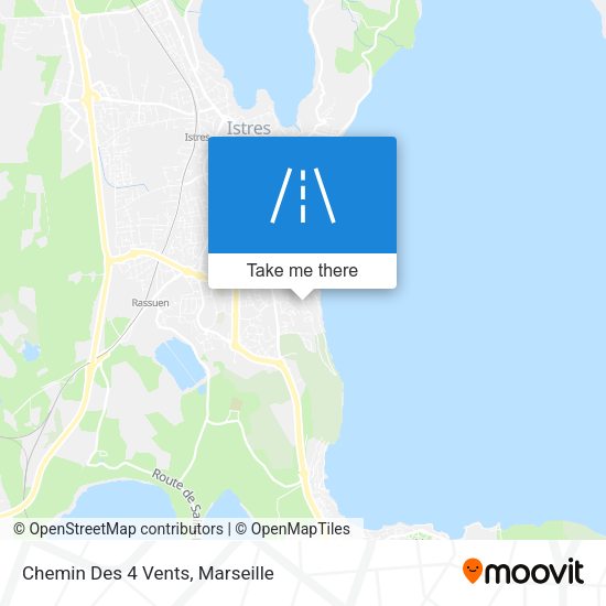 Chemin Des 4 Vents map