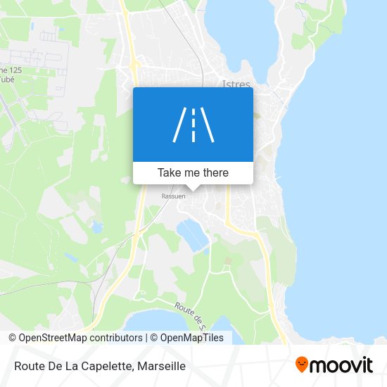 Route De La Capelette map