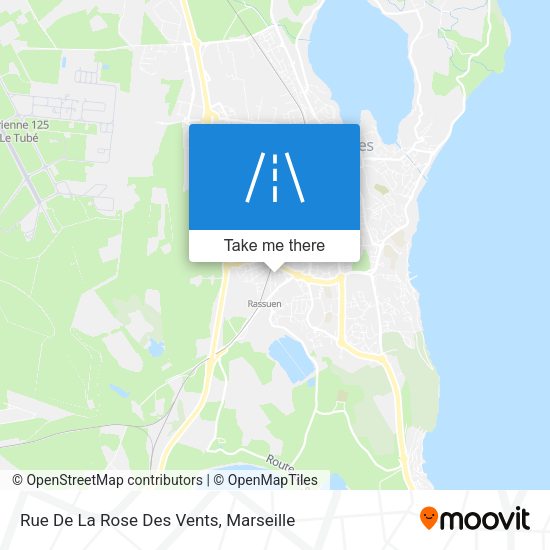 Rue De La Rose Des Vents map