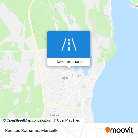 Rue Les Romarins map