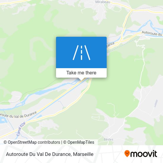 Autoroute Du Val De Durance map