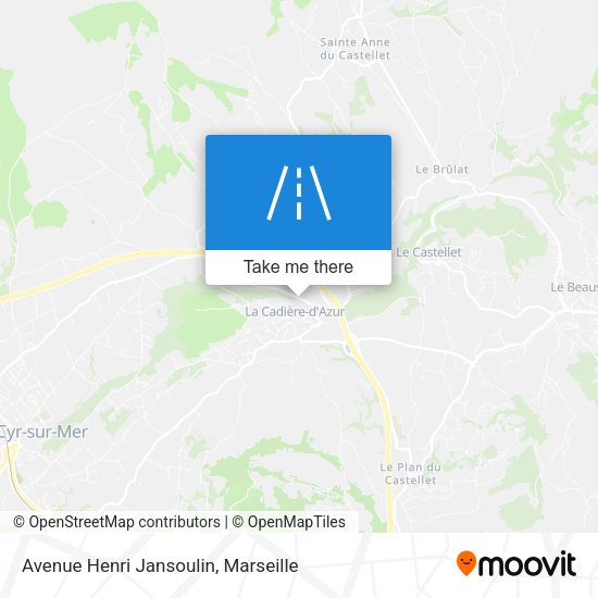 Avenue Henri Jansoulin map
