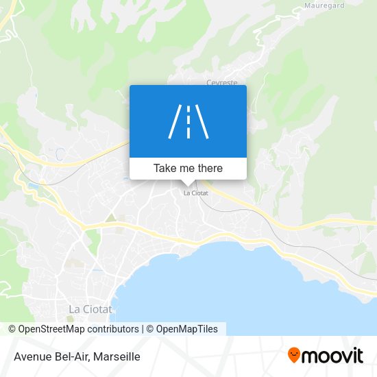 Avenue Bel-Air map
