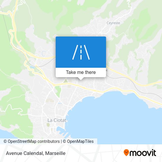 Avenue Calendal map