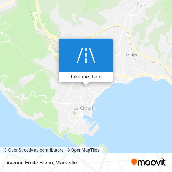 Avenue Émile Bodin map