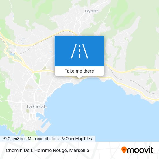 Chemin De L'Homme Rouge map