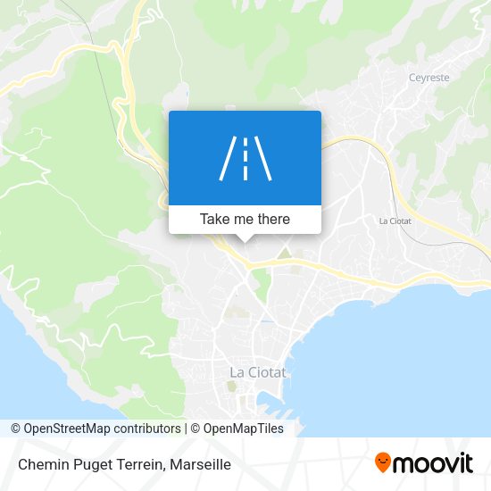 Chemin Puget Terrein map