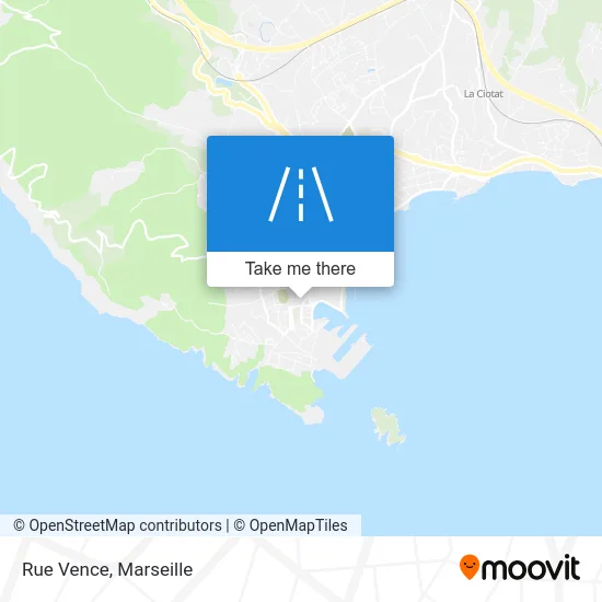 Rue Vence map