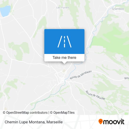 Chemin Lupe Montana map
