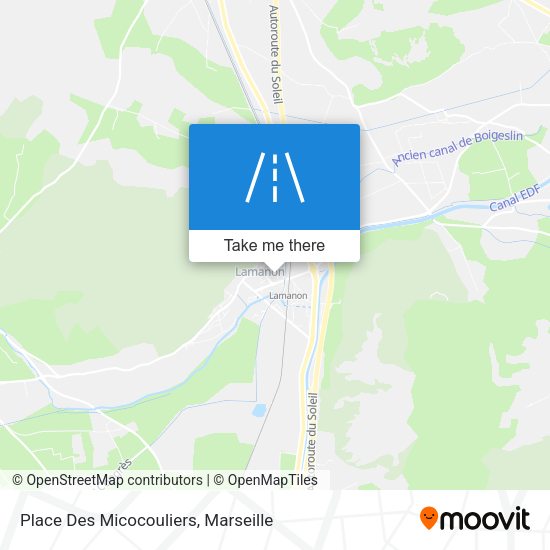 Place Des Micocouliers map