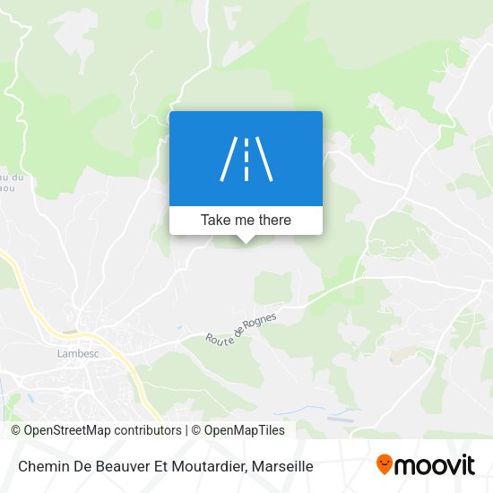 Chemin De Beauver Et Moutardier map