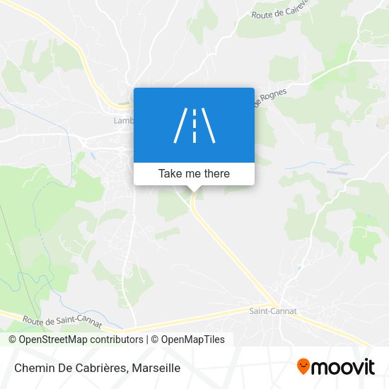 Chemin De Cabrières map