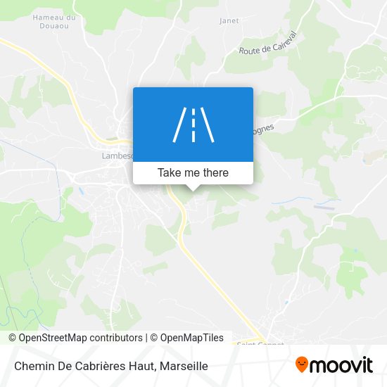 Chemin De Cabrières Haut map