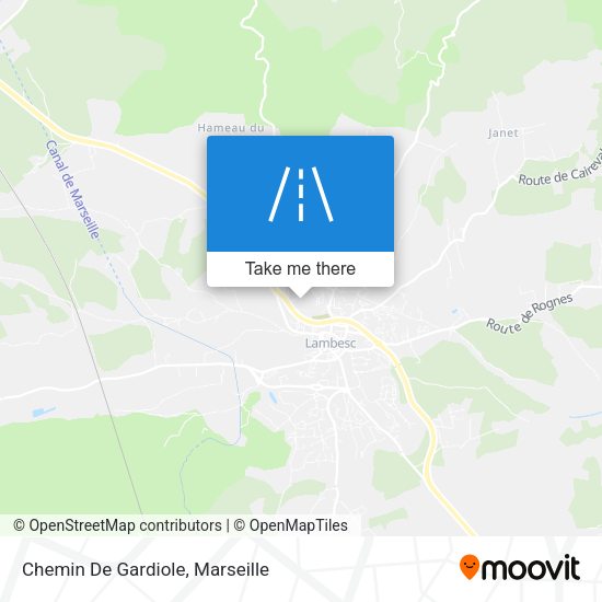 Chemin De Gardiole map