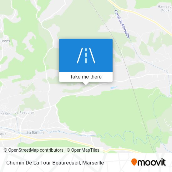 Chemin De La Tour Beaurecueil map