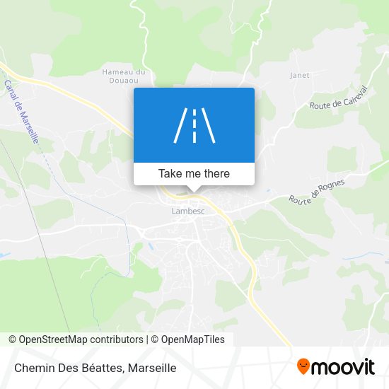 Chemin Des Béattes map