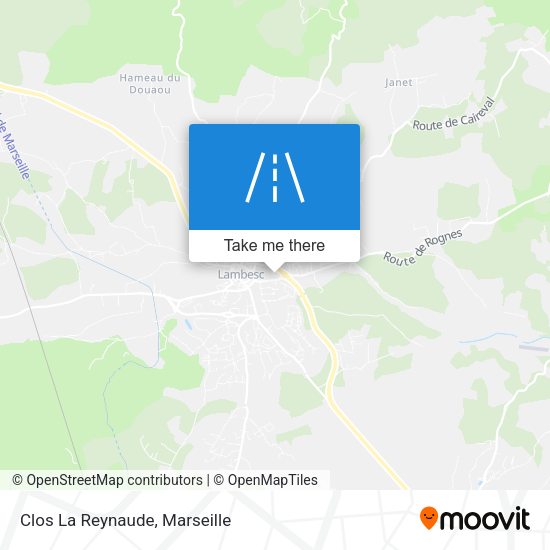 Clos La Reynaude map