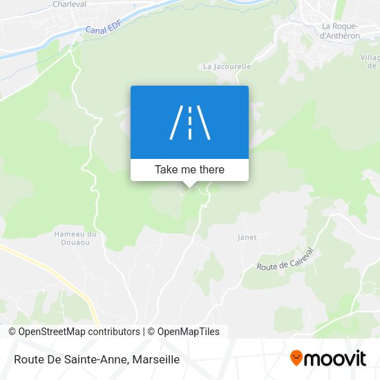 Route De Sainte-Anne map