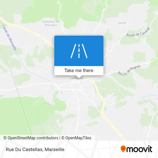 Rue Du Castellas map