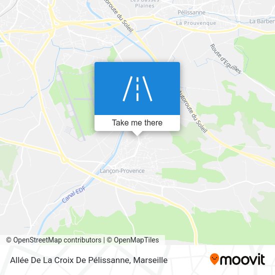 Allée De La Croix De Pélissanne map