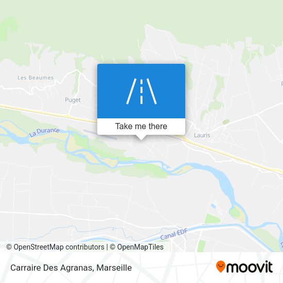 Carraire Des Agranas map