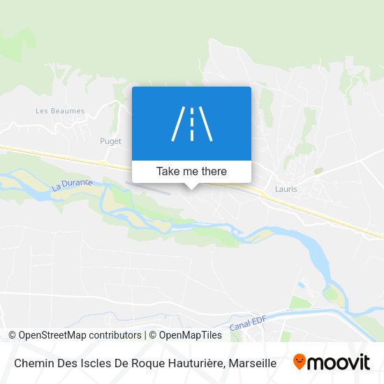 Chemin Des Iscles De Roque Hauturière map