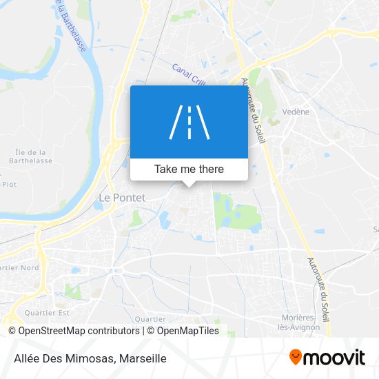 Allée Des Mimosas map