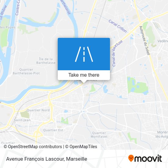 Avenue François Lascour map