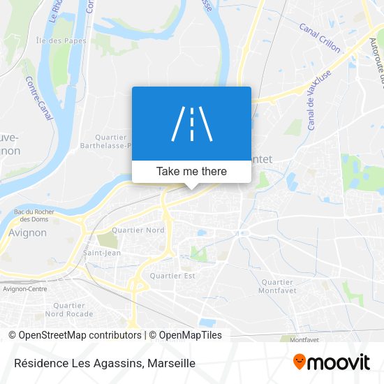 Résidence Les Agassins map