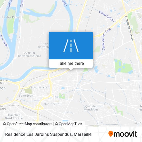 Résidence Les Jardins Suspendus map